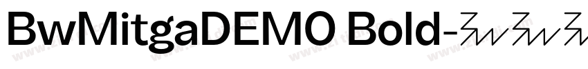 BwMitgaDEMO Bold字体转换